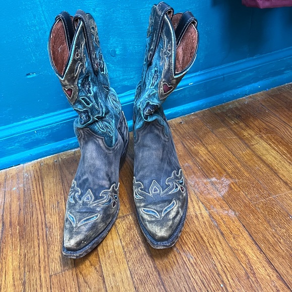 Dan post bluebird western boots size 9 gorgeous and great condition Yellowstone - Picture 14 of 14